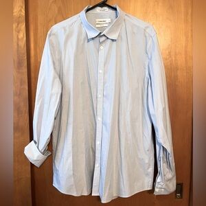 Calvin Klein Blue Dress Shirt Classic Style